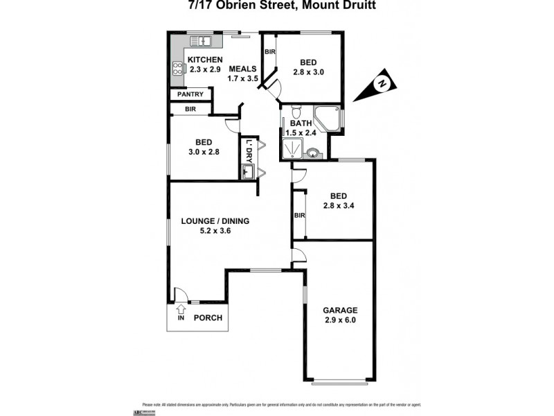 7/17 O’Brien St, Mount Druitt NSW 2770 Floorplan