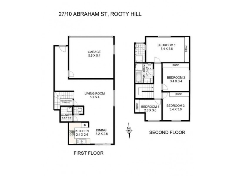 27/10 Abraham street, Rooty Hill NSW 2766 Floorplan