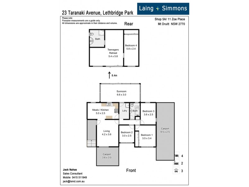 23 Taranaki Avenue, Lethbridge Park NSW 2770 Floorplan