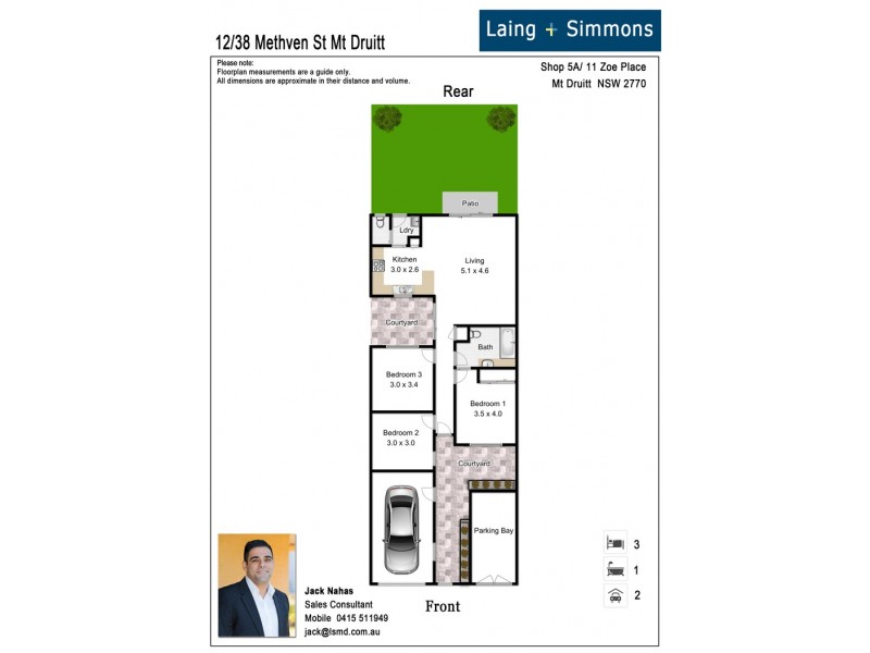 12/38-40 Methven Street, Mount Druitt NSW 2770 Floorplan