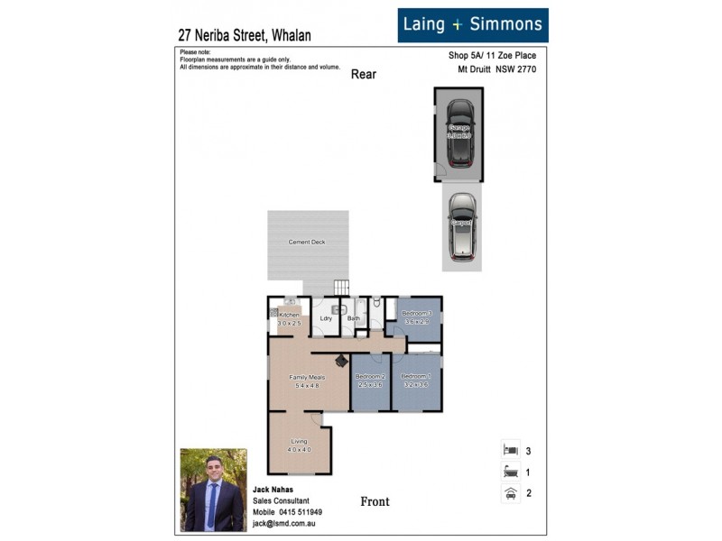 27 Neriba Crescent, Whalan NSW 2770 Floorplan