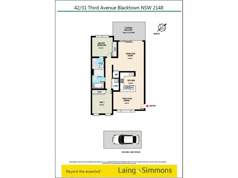 42/31-35 Third Avenue, Blacktown NSW 2148 Floorplan