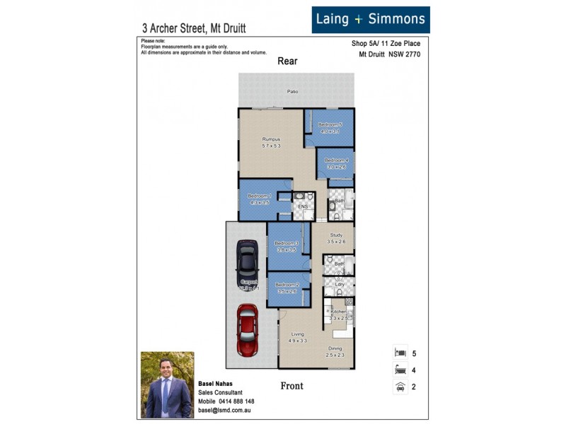 3 Archer Street, Mount Druitt NSW 2770 Floorplan