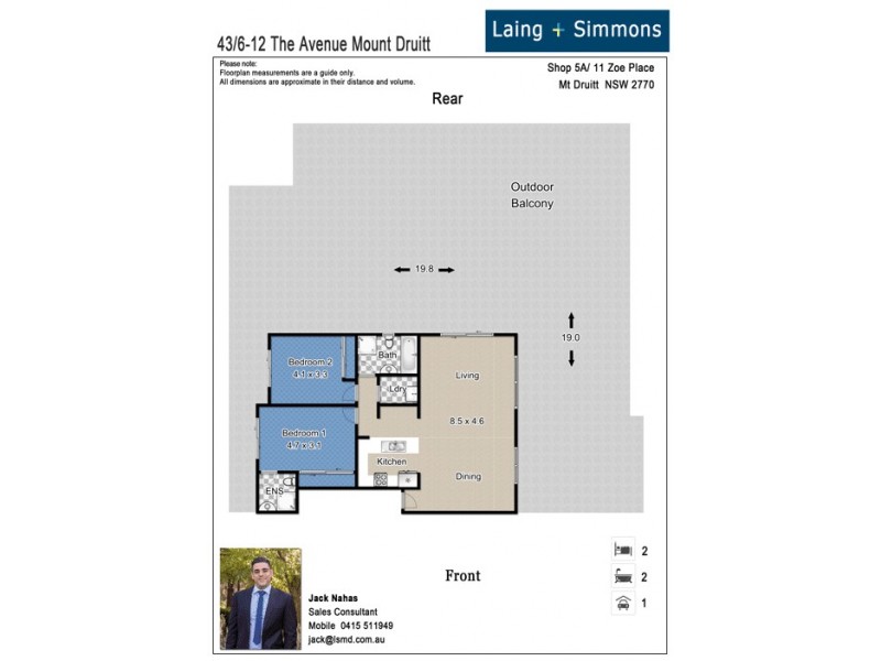 43/6-12 The Avenue, Mount Druitt NSW 2770 Floorplan