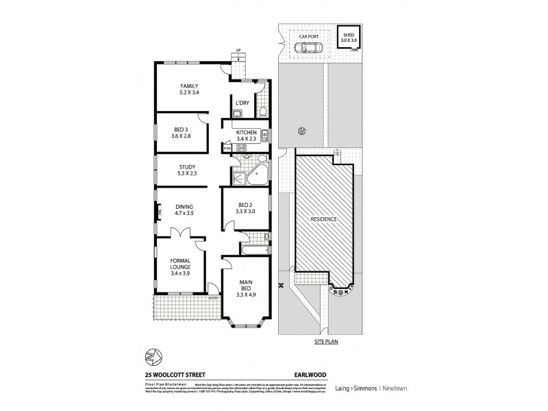 25 Woolcott St, Earlwood NSW 2206 Floorplan