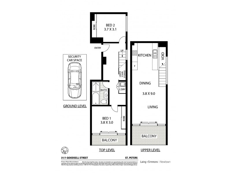 31/1 Goodsell St, St Peters NSW 2044 Floorplan