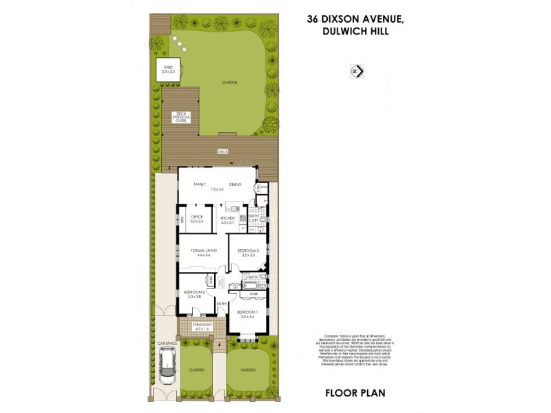 36 Dixson Avenue, Dulwich Hill NSW 2203 Floorplan