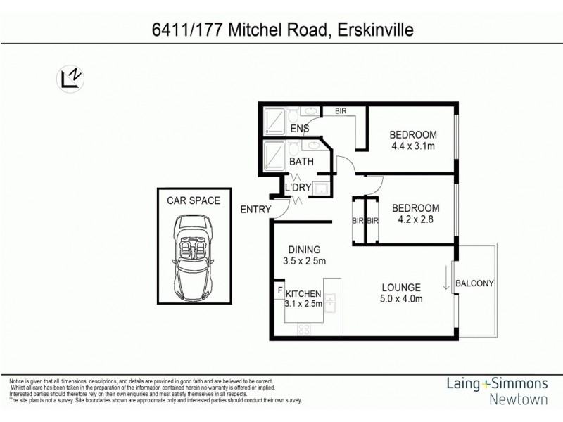 6411/177 Mitchell Road, Erskineville NSW 2043 Floorplan