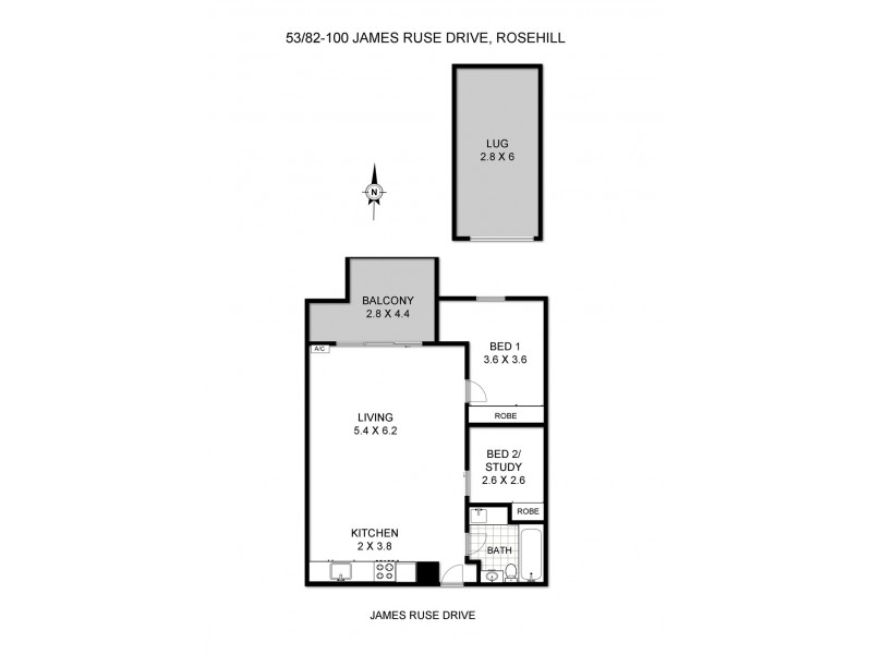 53/88 James Ruse Drive, Rosehill NSW 2142 Floorplan