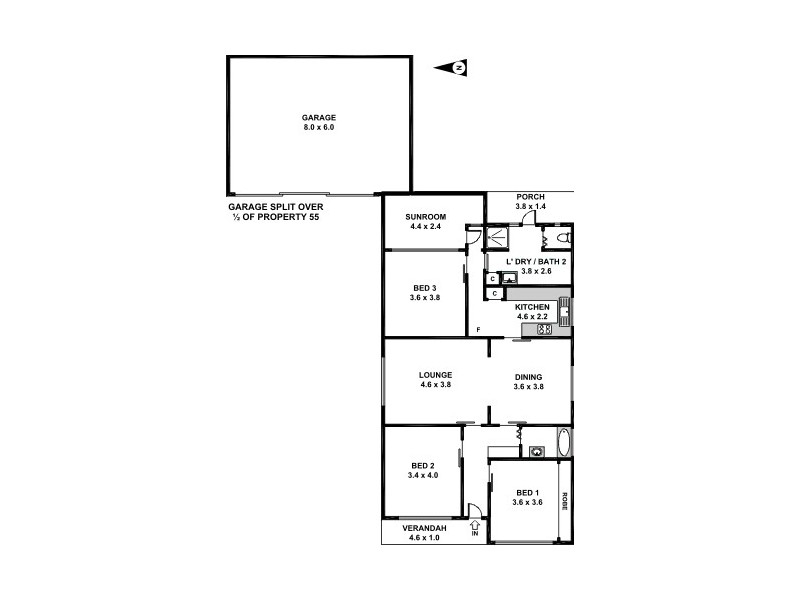 57 Excelsior Street, Merrylands NSW 2160 Floorplan