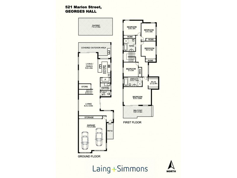521 Marion Street, Georges Hall NSW 2198 Floorplan