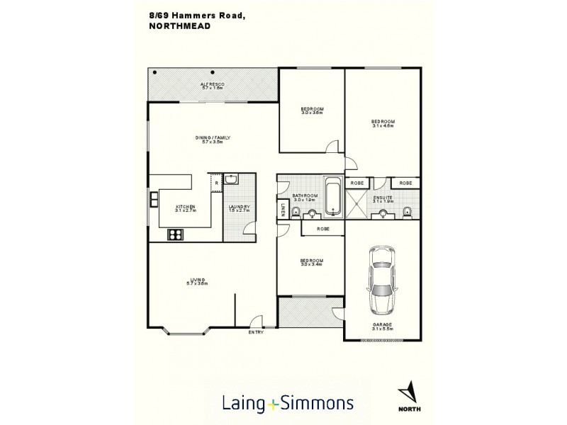 8/69 Hammers Road, Northmead NSW 2152 Floorplan