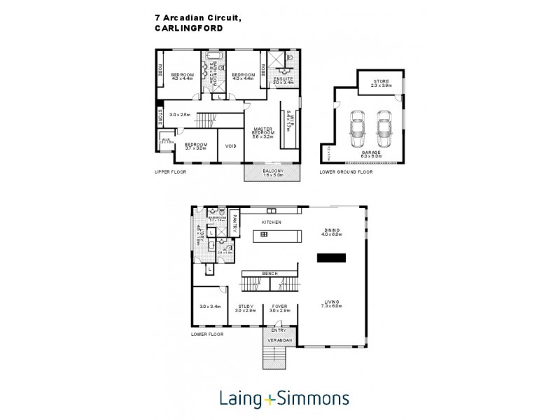 7 Arcadian Circuit, Carlingford NSW 2118 Floorplan