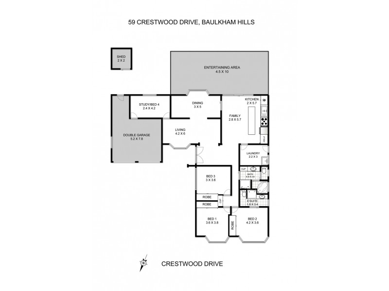 59 Crestwood Drive, Baulkham Hills NSW 2153 Floorplan