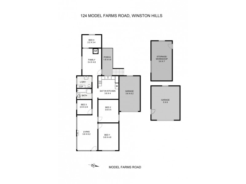 124 Model Farms Road, Winston Hills NSW 2153 Floorplan