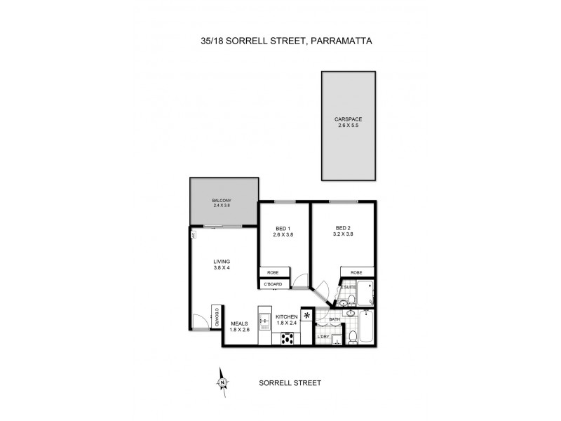 35/18 Sorrell Street, Parramatta NSW 2150 Floorplan