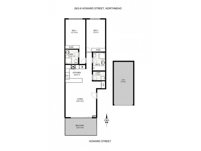 28/2-6 Howard Avenue, Northmead NSW 2152 Floorplan