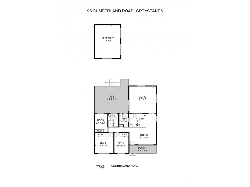 95 Cumberland Road, Greystanes NSW 2145 Floorplan
