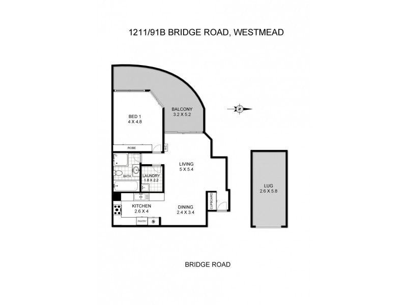 1211/91-101B Bridge Road, Westmead NSW 2145 Floorplan