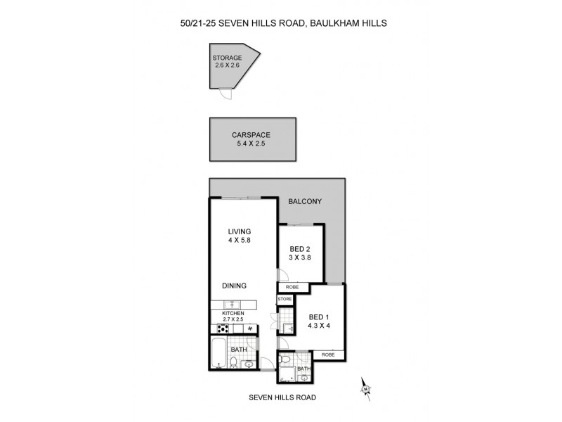 50/21-25 Seven Hills Road, Baulkham Hills NSW 2153 Floorplan