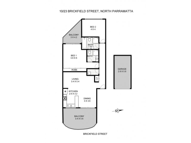 10/23 Brickfield Street, North Parramatta NSW 2151 Floorplan