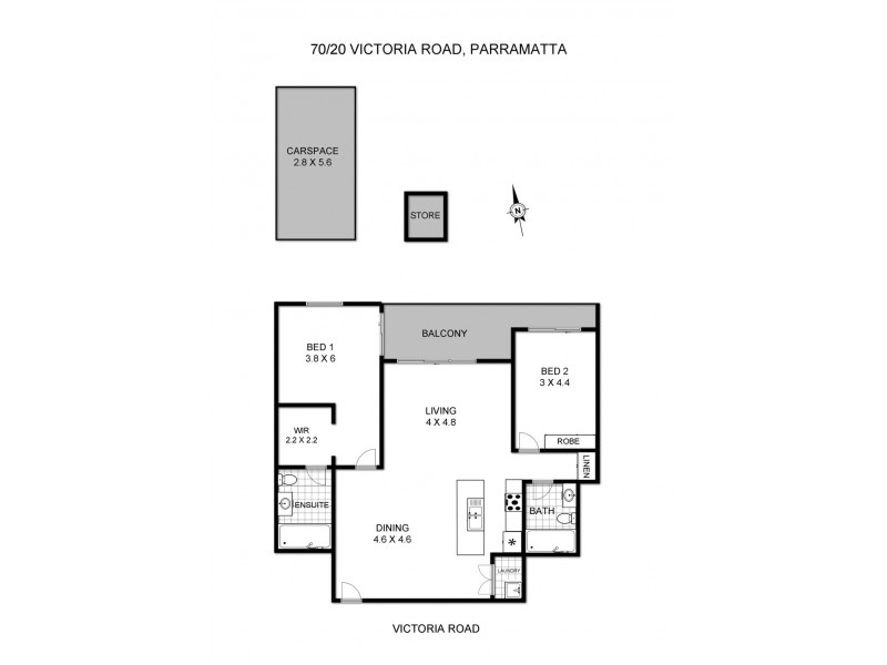 70/20 Victoria Road, Parramatta NSW 2150 Floorplan