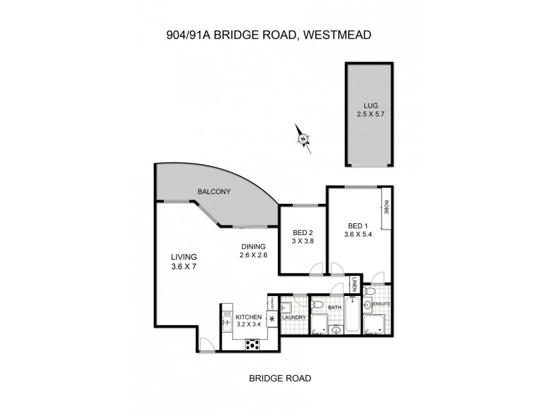 904/91-101A Bridge Road, Westmead NSW 2145 Floorplan