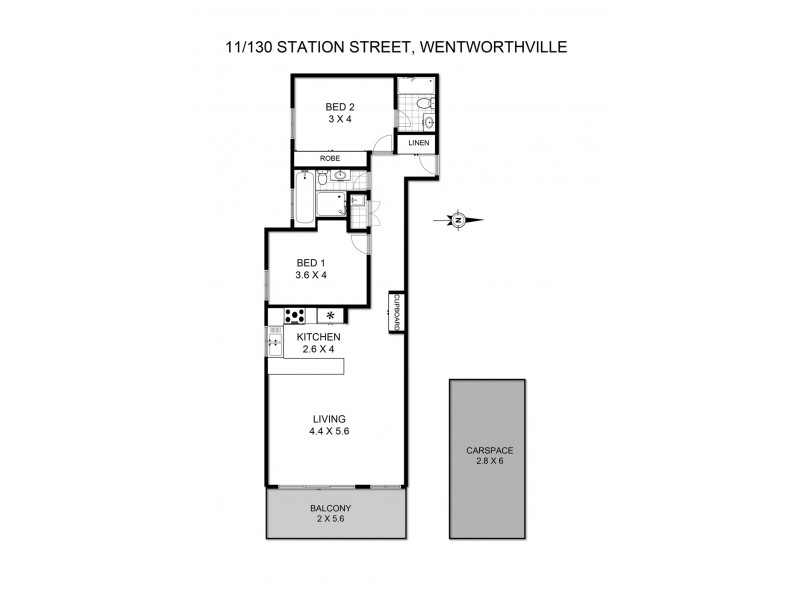 11/130 Station Street, Wentworthville NSW 2145 Floorplan