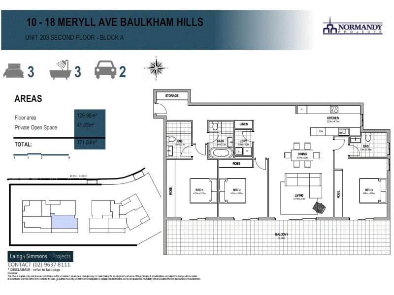 104/10-18 Meryll Avenue, Baulkham Hills NSW 2153 Floorplan