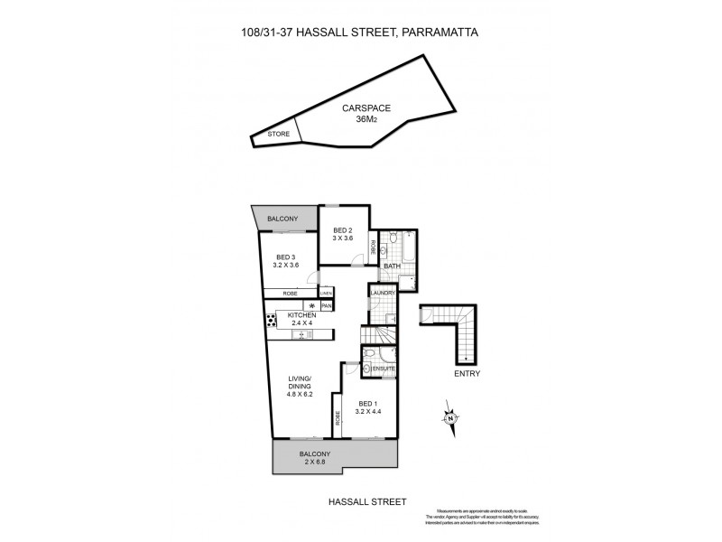 108/31-37 Hassall Street, Parramatta NSW 2150 Floorplan
