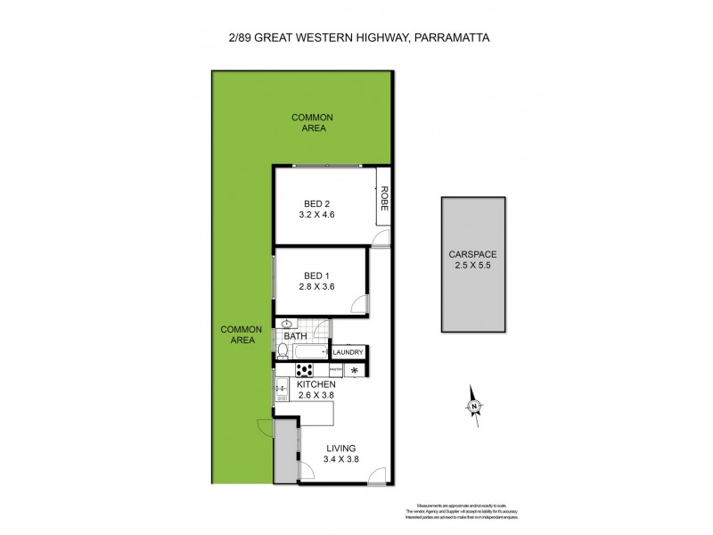 2/89 Great Western Highway (enter through Pitt Lane), Parramatta NSW 2150 Floorplan