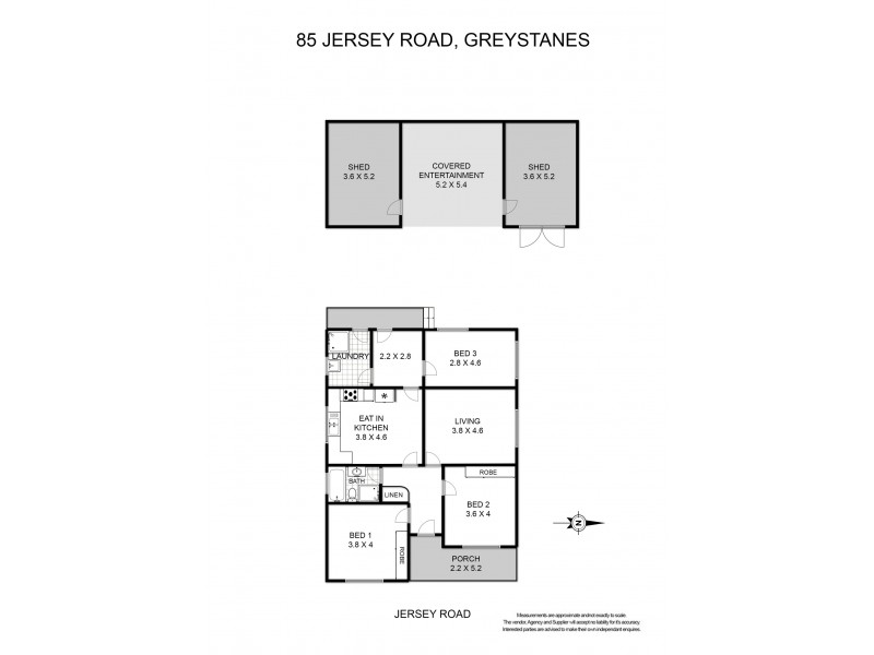 85 Jersey Road, Greystanes NSW 2145 Floorplan