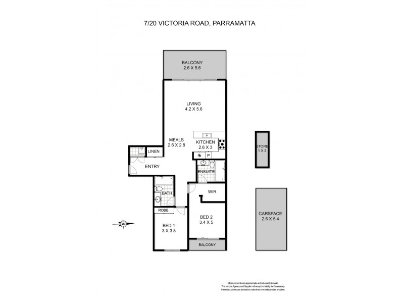 7/20 Victoria Road, Parramatta NSW 2150 Floorplan