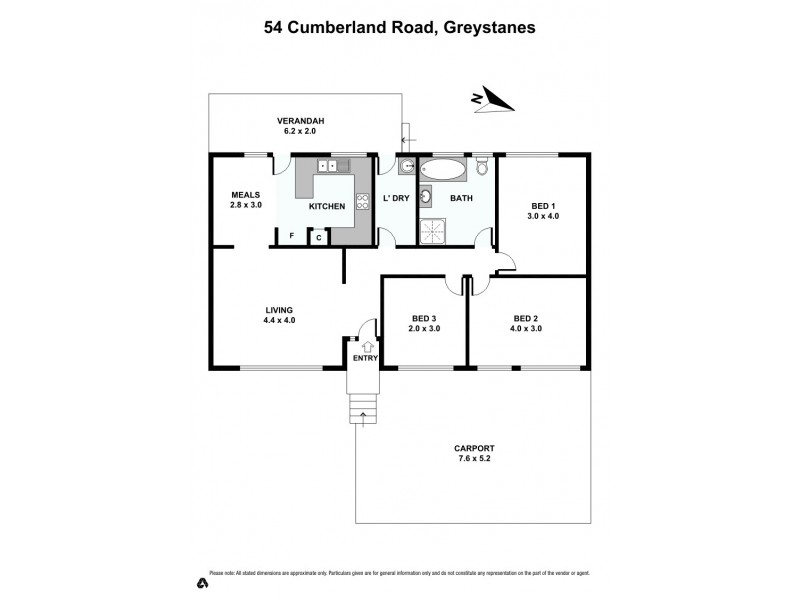 54 Cumberland Road, Greystanes NSW 2145 Floorplan