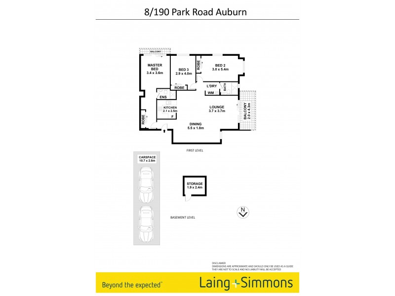 8/190 Park Road, Auburn NSW 2144 Floorplan