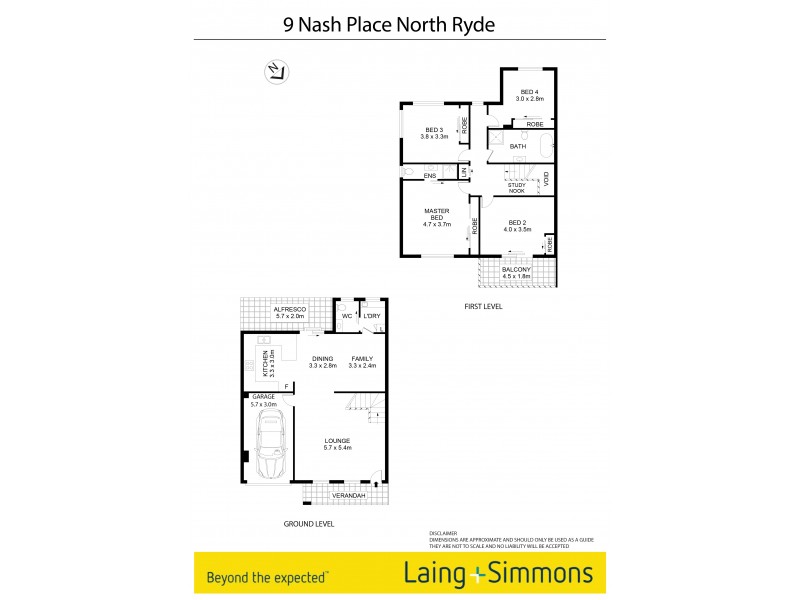 9 Nash Place, North Ryde NSW 2113 Floorplan
