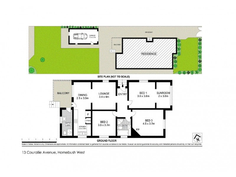 13 Courallie Avenue, Homebush West NSW 2140 Floorplan