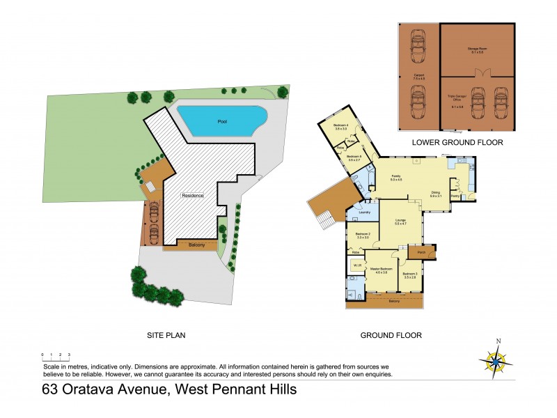 63 Oratava Avenue, West Pennant Hills NSW 2125 Floorplan