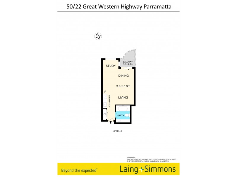 50/22 Great Western Highway, Parramatta NSW 2150 Floorplan