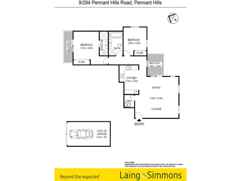 9/294-296 Pennant Hills Road, Pennant Hills NSW 2120 Floorplan