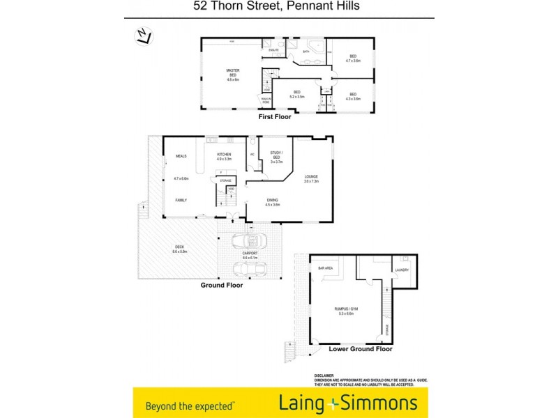 52 Thorn Street, Pennant Hills NSW 2120 Floorplan
