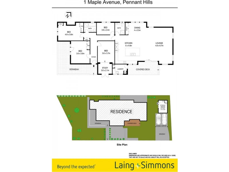 1 Maple Avenue, Pennant Hills NSW 2120 Floorplan