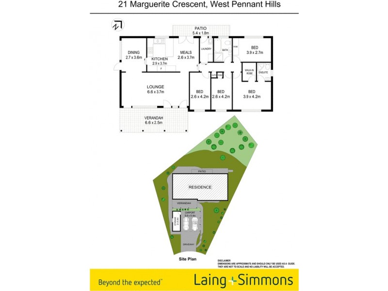 21  Marguerite Crescent, West Pennant Hills NSW 2125 Floorplan