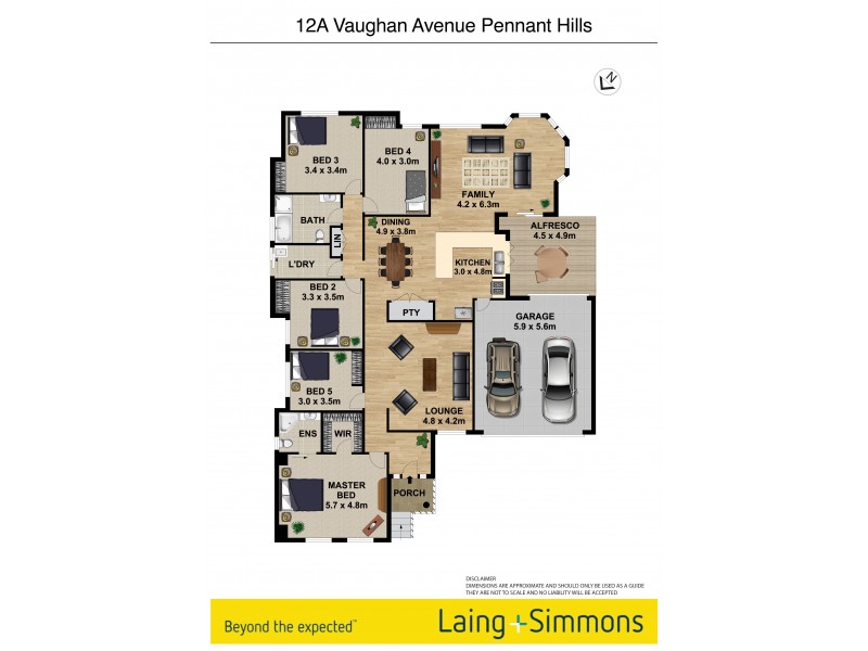 12A Vaughan Avenue, Pennant Hills NSW 2120 Floorplan
