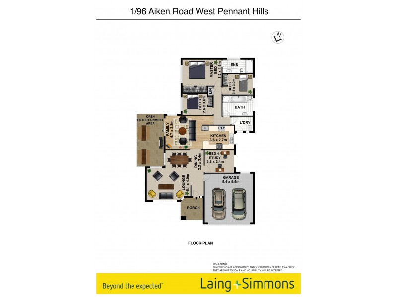 1/96 Aiken Road, West Pennant Hills NSW 2125 Floorplan