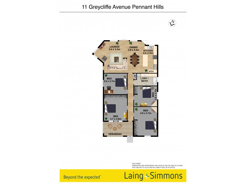 11 Greycliffe Avenue, Pennant Hills NSW 2120 Floorplan