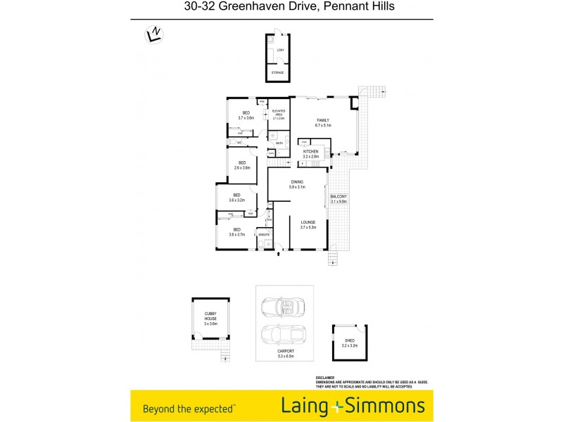 30-32 Greenhaven Drive, Pennant Hills NSW 2120 Floorplan