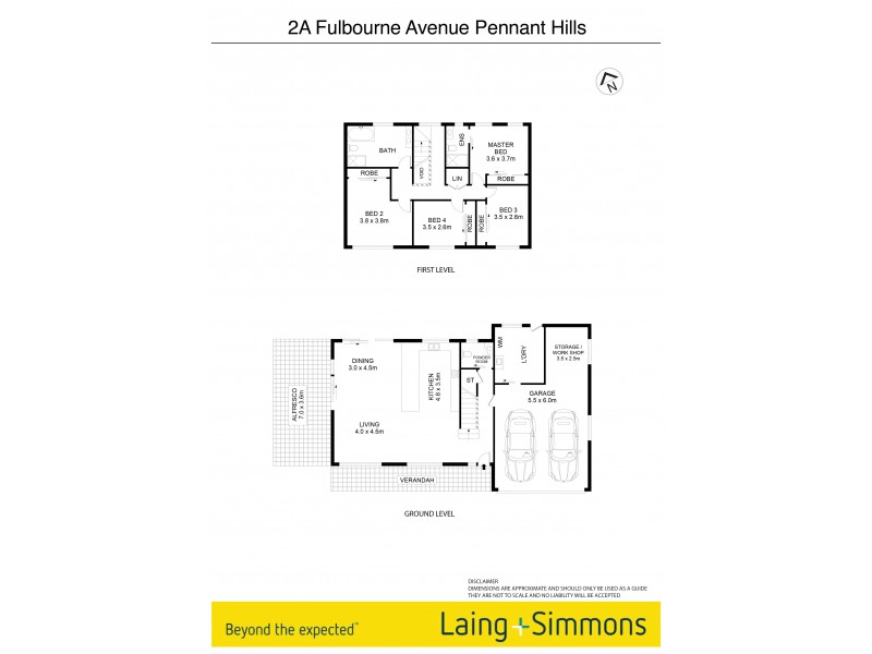 2A  Fulbourne Avenue, Pennant Hills NSW 2120 Floorplan