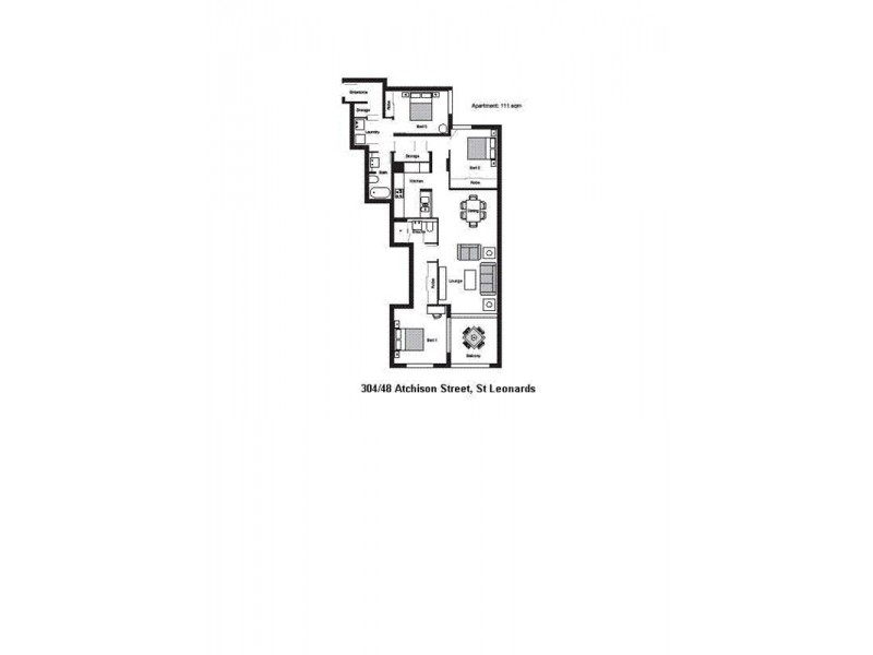304/48 Atchison Street, St Leonards NSW 2065 Floorplan