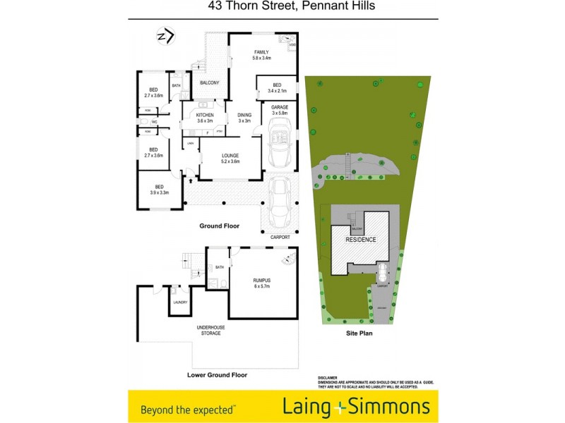 43 Thorn Street, Pennant Hills NSW 2120 Floorplan